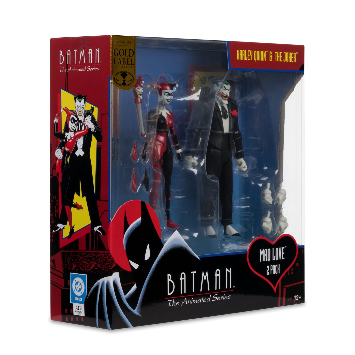 McFarlane Toys Batman: The Animated Series DC Direct Figures - Harley Quinn & The Joker (Mad Love) (Gold Label) PRE-ORDER