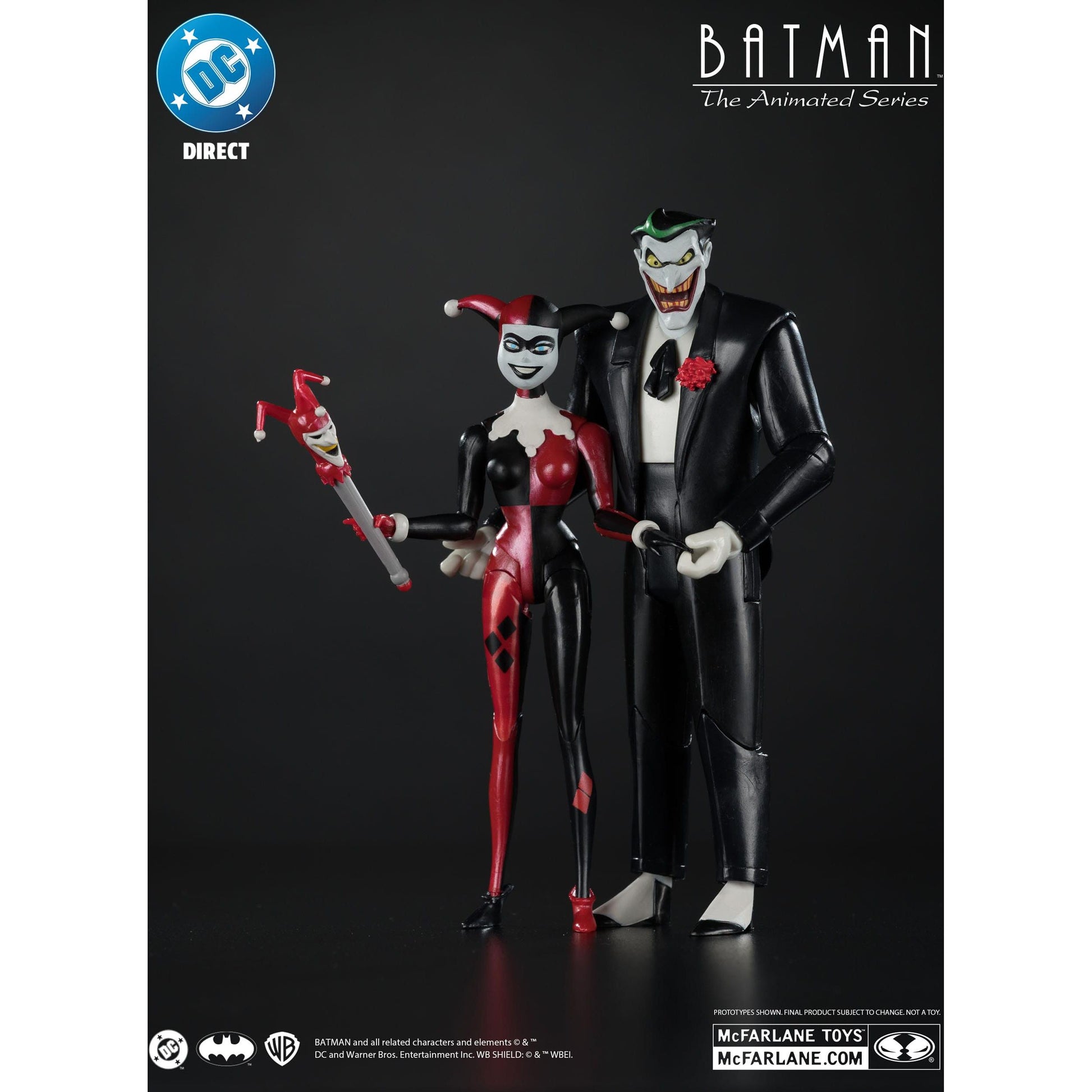 McFarlane Toys Batman: The Animated Series DC Direct Figures - Harley Quinn & The Joker (Mad Love) (Gold Label) PRE-ORDER