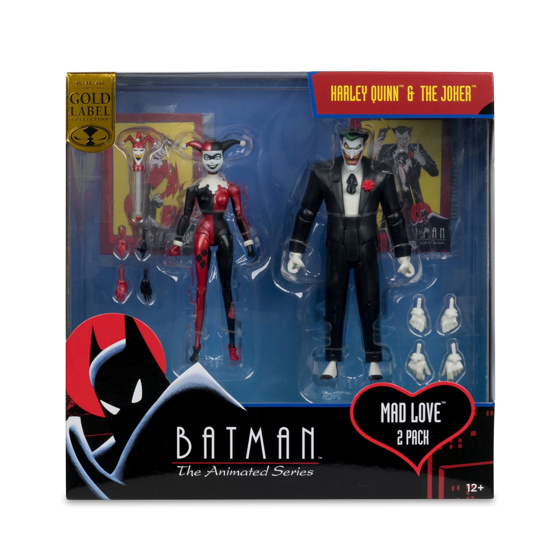 McFarlane Toys Batman: The Animated Series DC Direct Figures - Harley Quinn & The Joker (Mad Love) (Gold Label) PRE-ORDER
