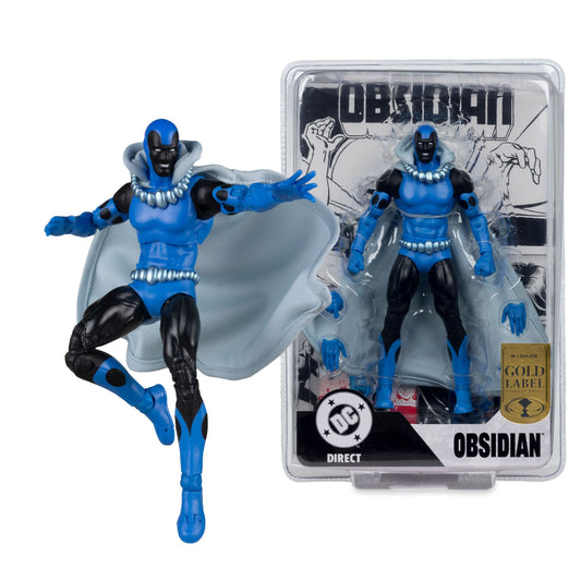 McFarlane Toys DC Direct Action Figure - Obsidian (Infinity Inc #16) (Chase) (Gold Label) PRE-ORDER