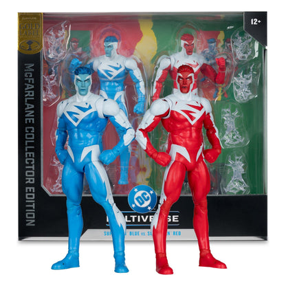 McFarlane Toys DC Multiverse 2-Pack Superman Blue vs. Superman Red (Gold Label) Action Figures PRE-ORDER