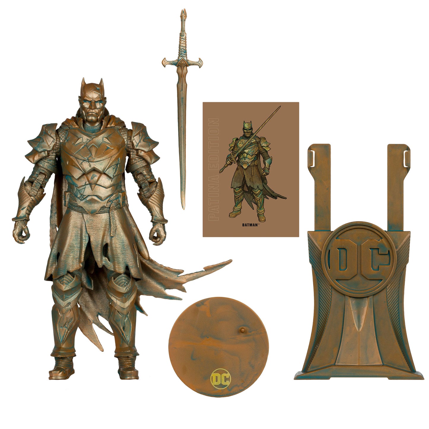 McFarlane Toys DC Multiverse Action Figure - Batman (Dark Knight of Steel) (Gold Label) Patina PRE-ORDER