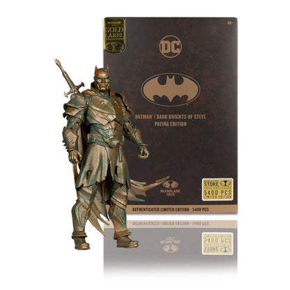 McFarlane Toys DC Multiverse Action Figure - Batman (Dark Knight of Steel) (Gold Label) Patina PRE-ORDER