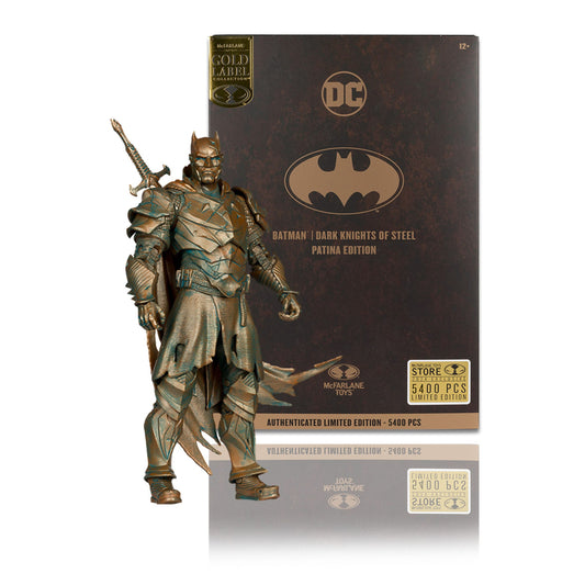McFarlane Toys DC Multiverse Action Figure - Batman (Dark Knight of Steel) (Gold Label) Patina PRE-ORDER