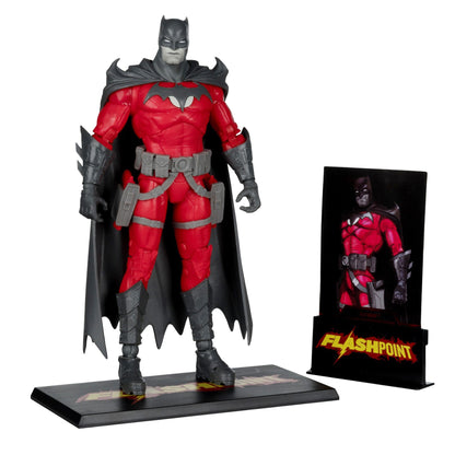 McFarlane Toys DC Multiverse Action Figure - Batman (Flashpoint) Black & White Accent (Gold Label) PRE-ORDER