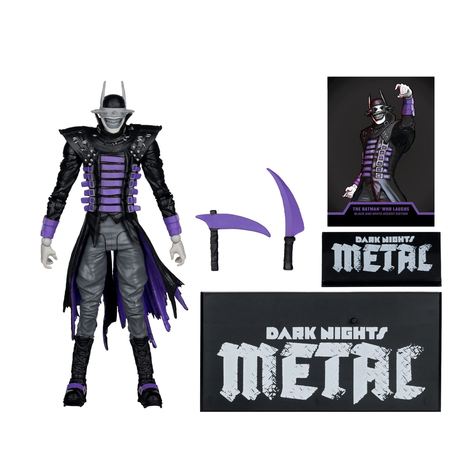 McFarlane Toys DC Multiverse Action Figure - The Batman Who Laughs (B&W with Accent) (Gold Label) PRE-ORDER