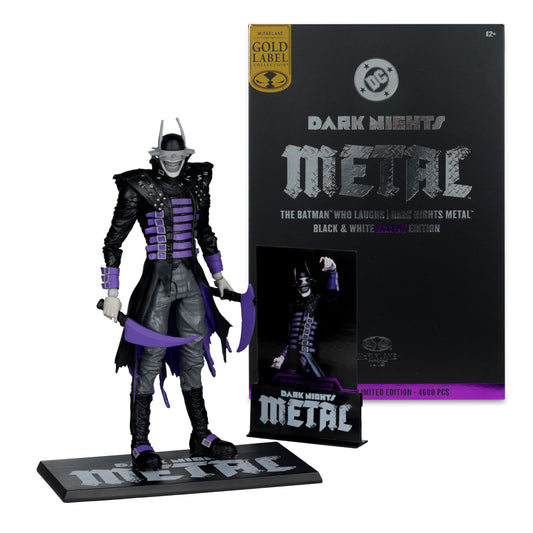 McFarlane Toys DC Multiverse Action Figure - The Batman Who Laughs (B&W with Accent) (Gold Label) PRE-ORDER