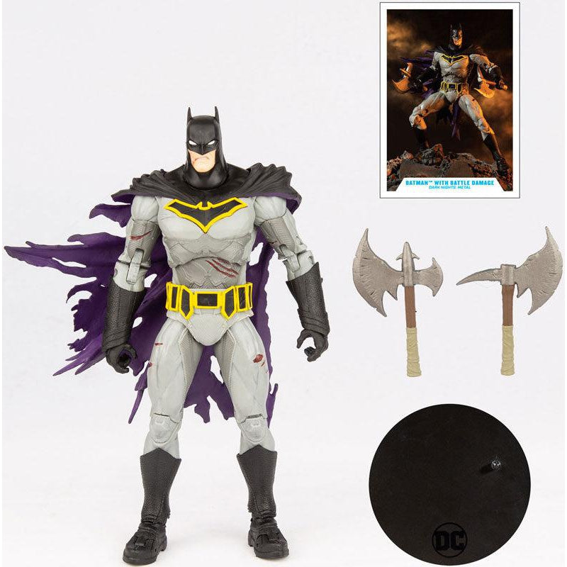 McFarlane Toys DC Multiverse Batman With Battle Damage (Dark Knights: Metal) 7" Action Figure