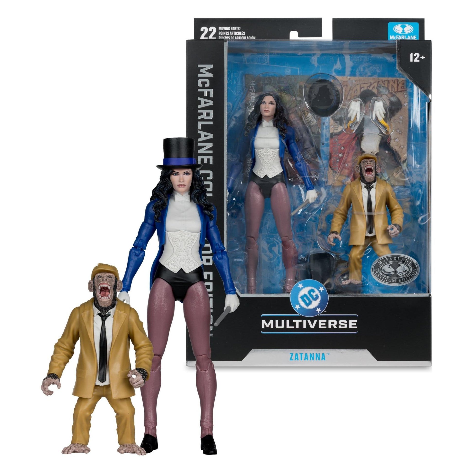 McFarlane Toys DC Multiverse Collector Edition Action Figure - Zatanna with Detective Chimp #53 PRE-ORDER