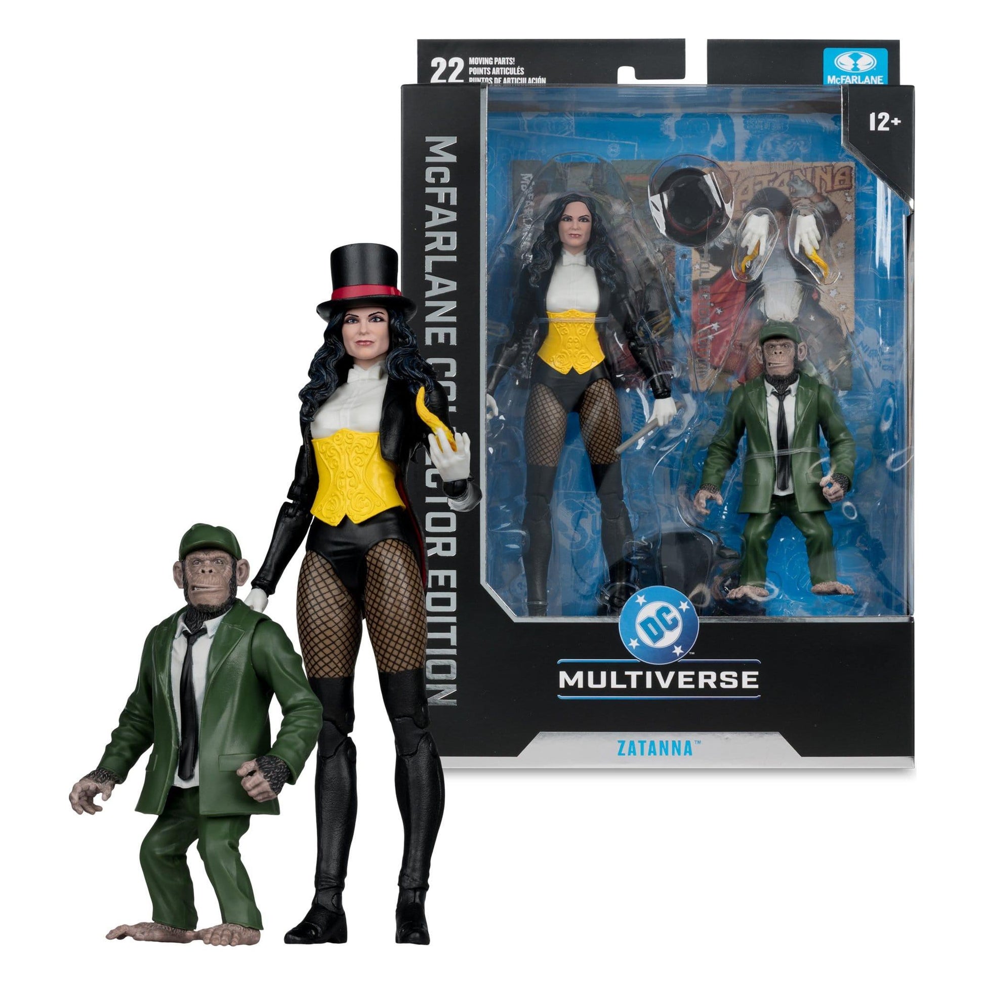 McFarlane Toys DC Multiverse Collector Edition Action Figure - Zatanna with Detective Chimp #53 PRE-ORDER