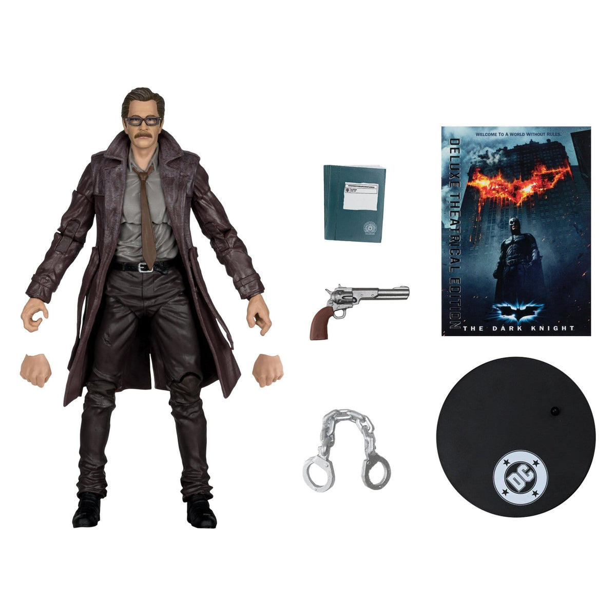 McFarlane Toys DC Multiverse Commissioner James Gordon (The Dark Knight Trilogy) Deluxe Theatrical Edition Action Figure PRE-ORDER