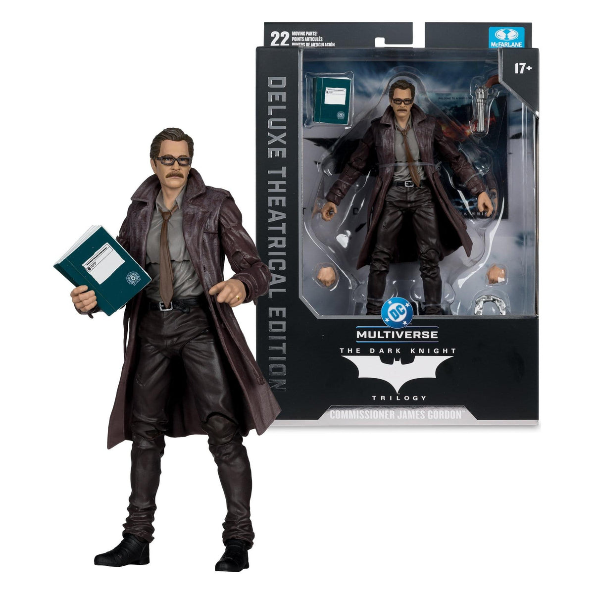 McFarlane Toys DC Multiverse Commissioner James Gordon (The Dark Knight Trilogy) Deluxe Theatrical Edition Action Figure PRE-ORDER