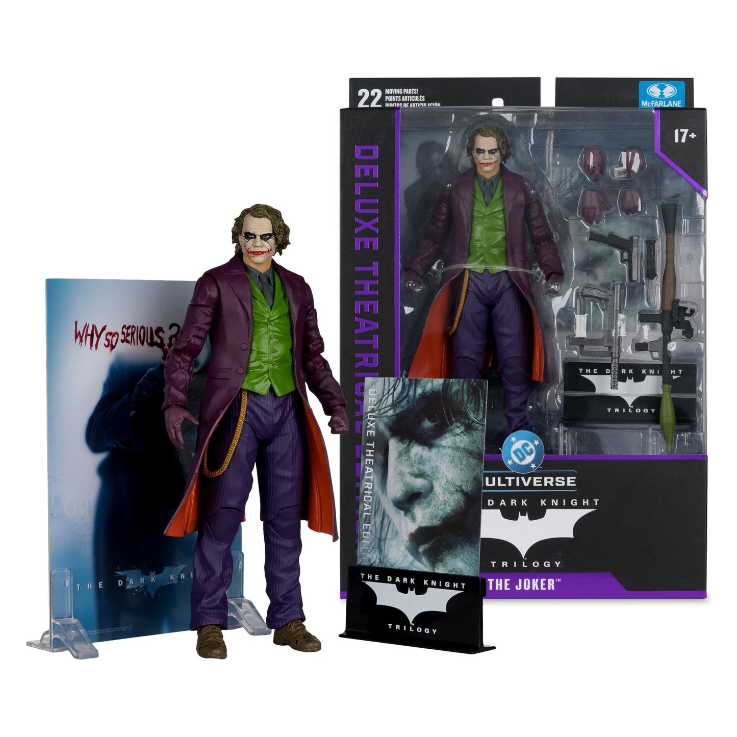 McFarlane Toys DC Multiverse Deluxe Theatrical - The Joker The Dark Knight Action Figure PRE-ORDER
