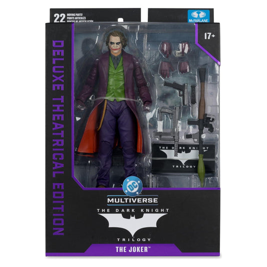 McFarlane Toys DC Multiverse Deluxe Theatrical - The Joker The Dark Knight Action Figure PRE-ORDER