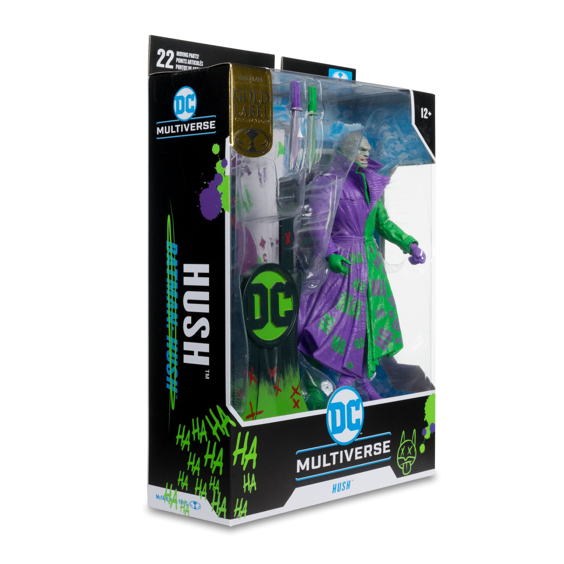 Action Figure McFarlane DC Multiverse 17.8 Cm - Hush (Jokerized) Gold Label SDCC, Con Accessori