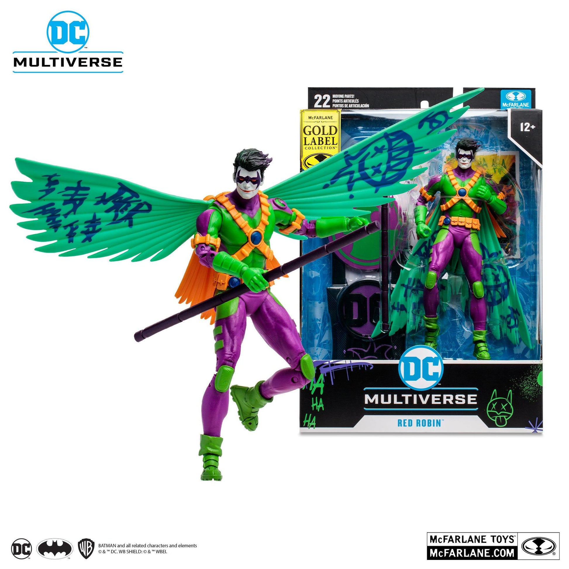 McFarlane Toys DC Multiverse Figure New 52 Red Robin (Jokerized