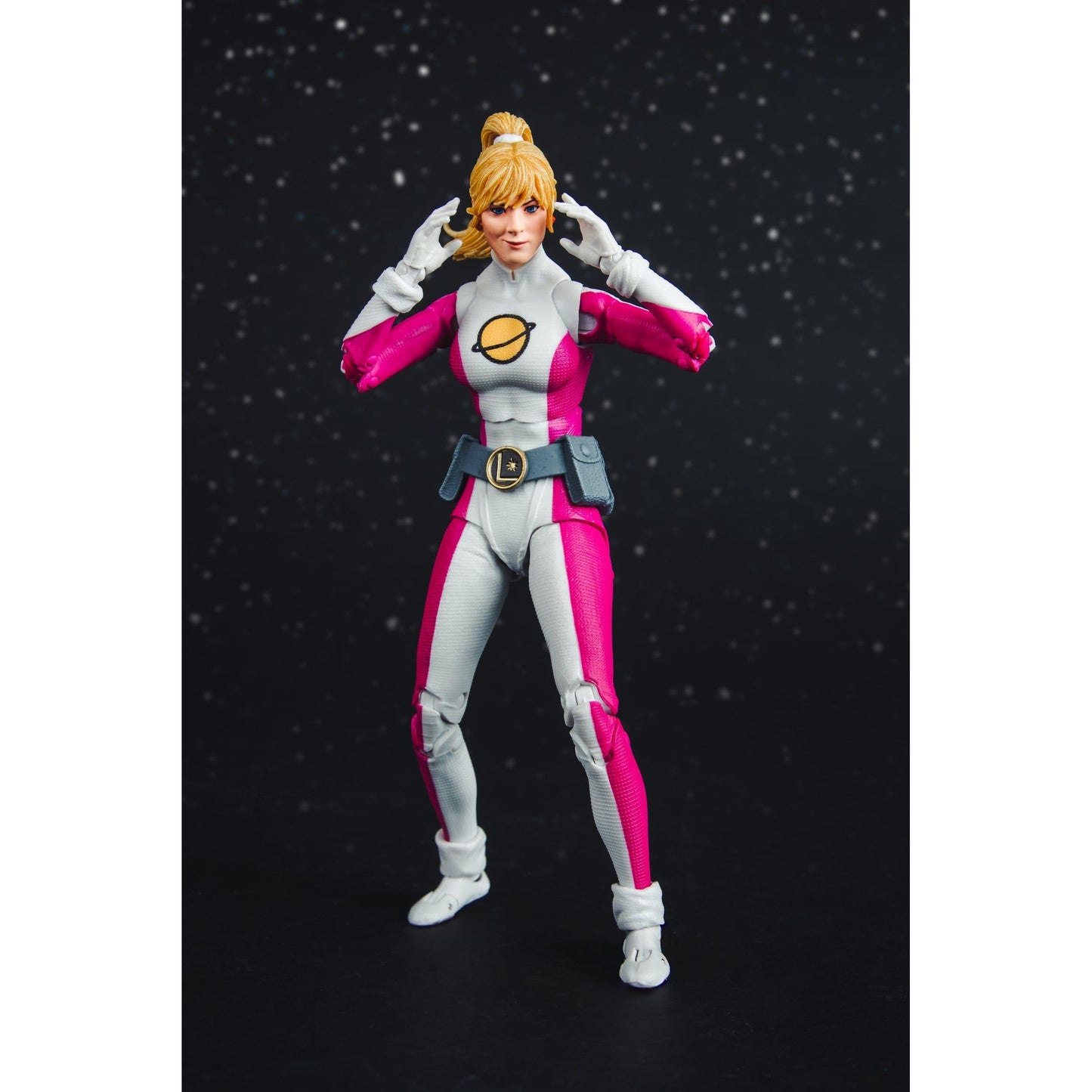 McFarlane Toys DC Multiverse Saturn Girl (DC Classic) (Red Platinum Edition) Action Figure PRE-ORDER