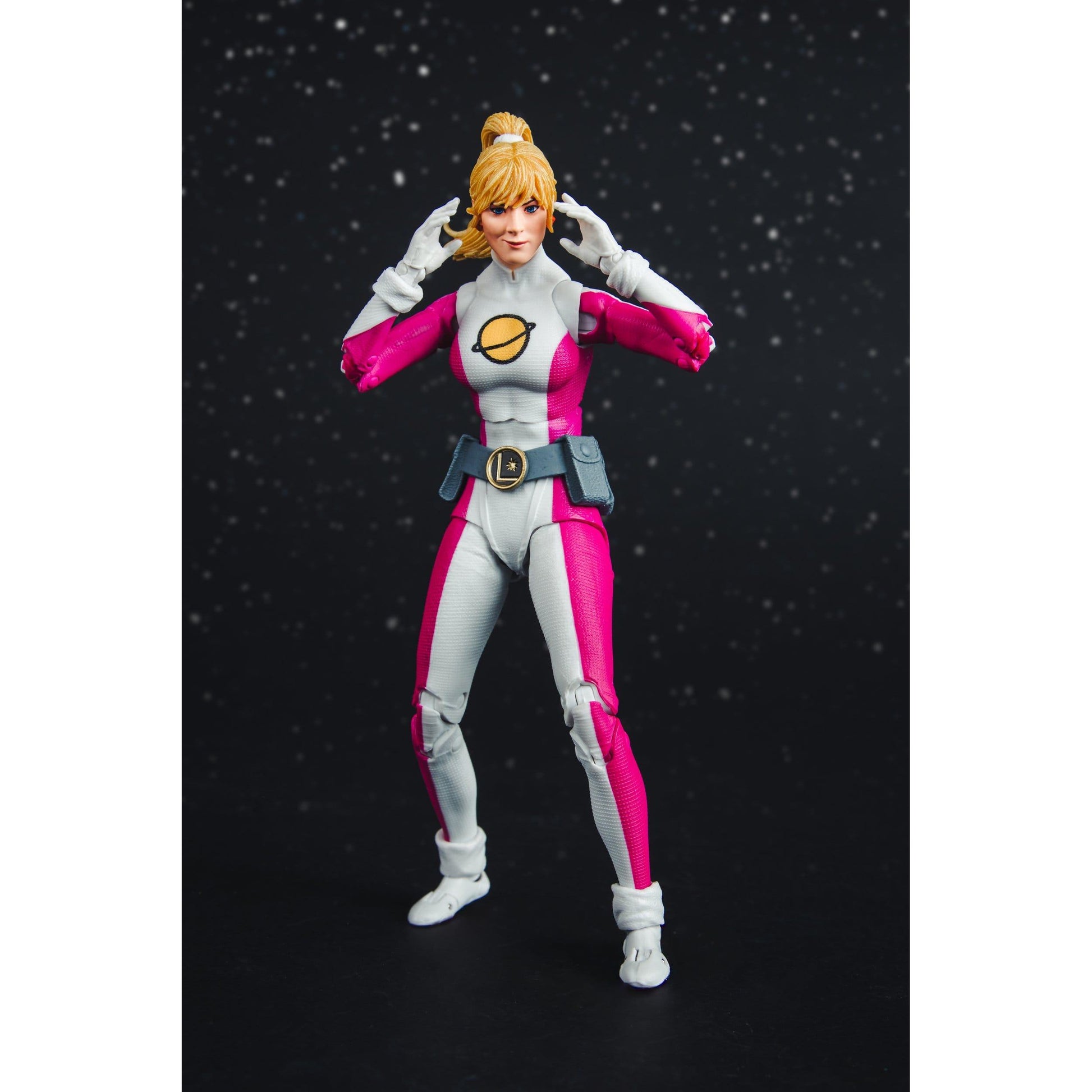 McFarlane Toys DC Multiverse Saturn Girl (DC Classic) (Red Platinum Edition) Action Figure PRE-ORDER