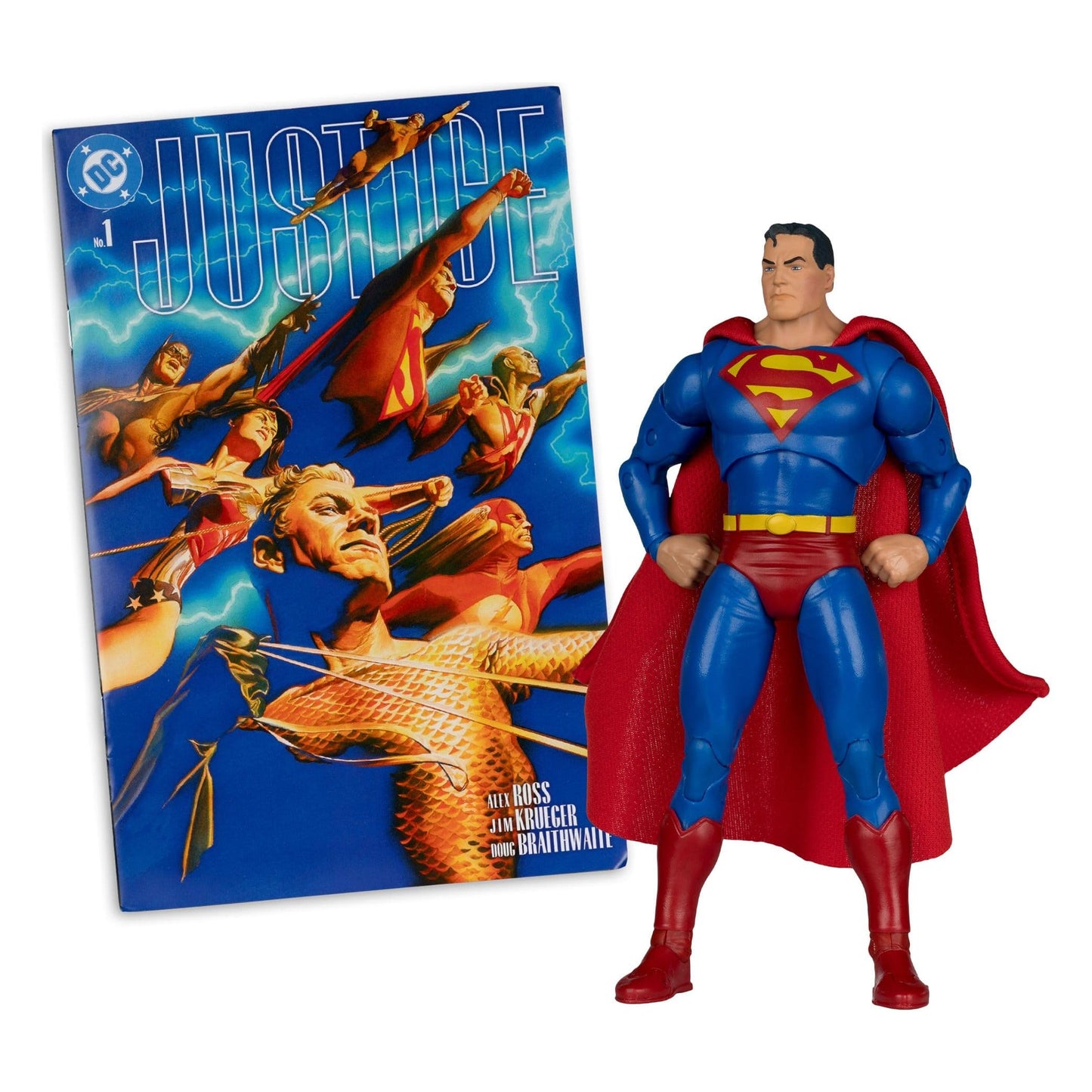 McFarlane Toys DC Page Punchers Superman (Justice #1) (Red Platinum) Action Figure PRE-ORDER