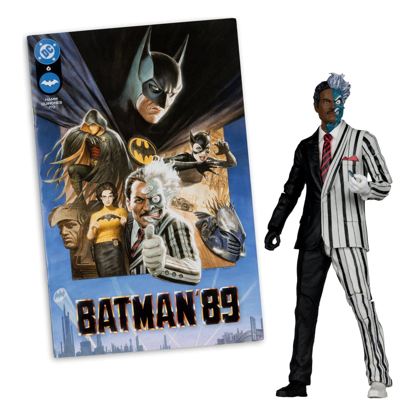 McFarlane Toys DC Page Punchers Two-Faces (Batman 89) (Red Platinum) Action Figure PRE-ORDER