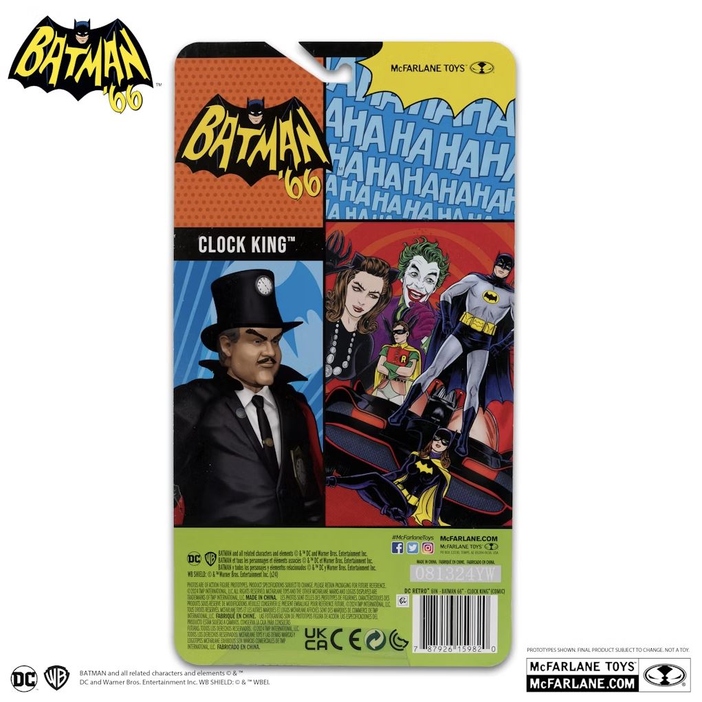 McFarlane Toys DC Retro Batman 66 Wave 11 - Clock King (Comic) (Platinum Chase Edition) PRE-ORDER