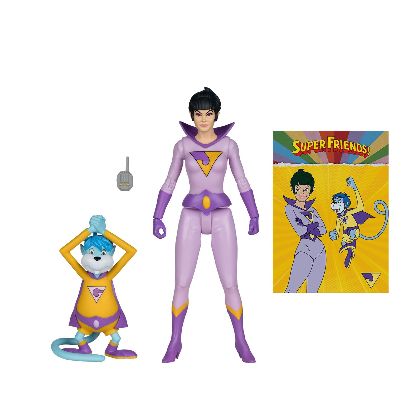 McFarlane Toys DC Retro Super Friends Wave 14 Action Figure - Jayna & Gleek (Red Platinum Chase) PRE-ORDER