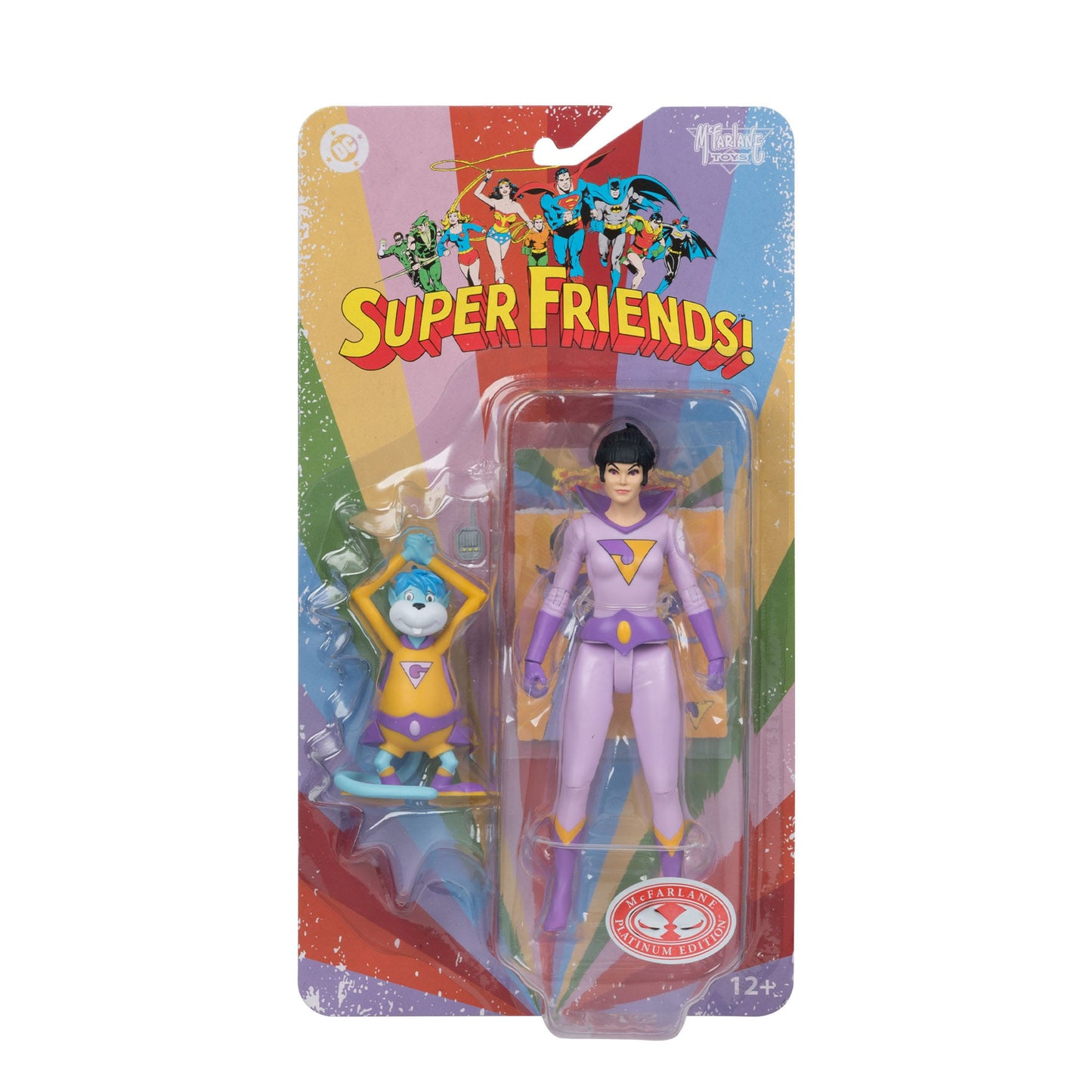McFarlane Toys DC Retro Super Friends Wave 14 Action Figure - Jayna & Gleek (Red Platinum Chase) PRE-ORDER