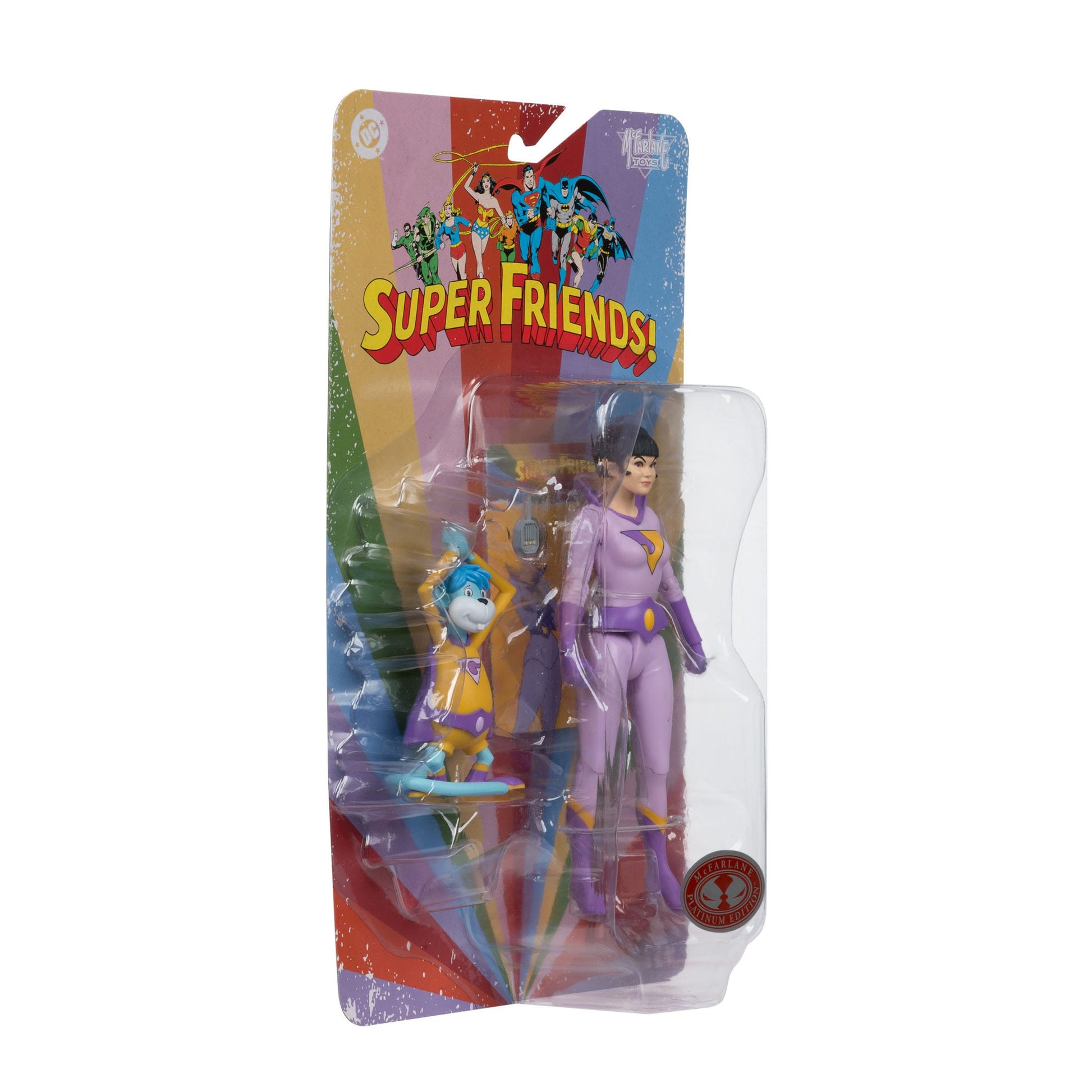 McFarlane Toys DC Retro Super Friends Wave 14 Action Figure - Jayna & Gleek (Red Platinum Chase) PRE-ORDER
