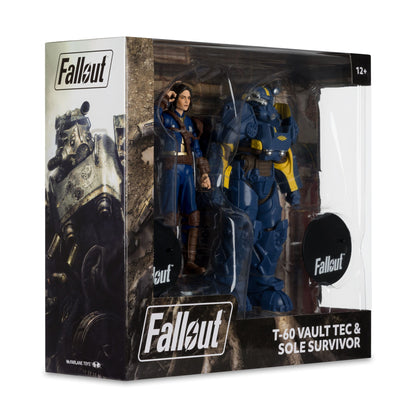 McFarlane Toys Fallout 4 Statue 2-Figure Pack - T-60 Vault Tec & Sole Survivor PRE-ORDER