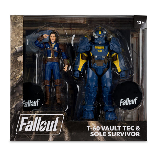 McFarlane Toys Fallout 4 Statue 2-Figure Pack - T-60 Vault Tec & Sole Survivor PRE-ORDER