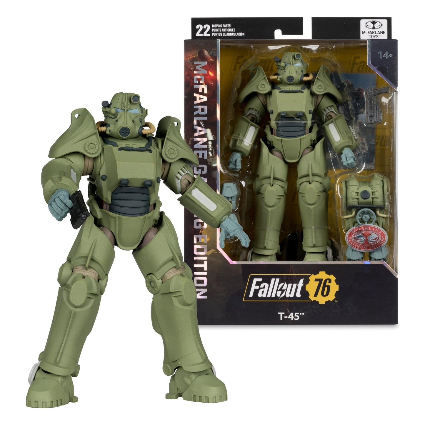 McFarlane Toys Fallout 76 Gaming T-45 Military Armour (Red Platinum Edition) Action Figure PRE-ORDER