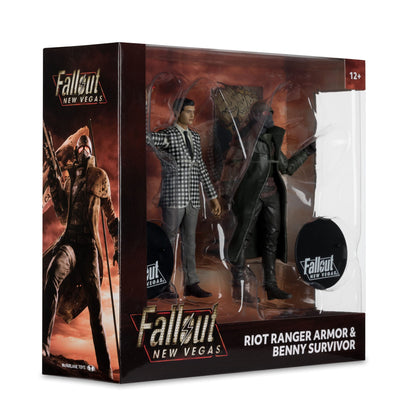 McFarlane Toys Fallout New Vegas Statue 2-Figure Pack - Riot Ranger Armour & Benny Survivor PRE-ORDER
