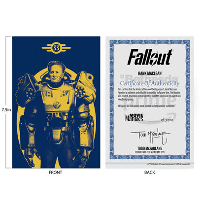 McFarlane Toys Fallout Season 2 Movie Maniacs Action Figure - Hank MacLean (Red Platinum Edition) PRE-ORDER