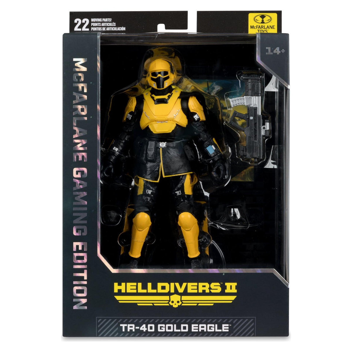 McFarlane Toys Gaming Helldivers 2 TR-40 Gold Eagle Action Figure