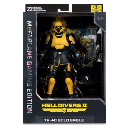 McFarlane Toys Gaming Helldivers 2 TR-40 Gold Eagle Action Figure