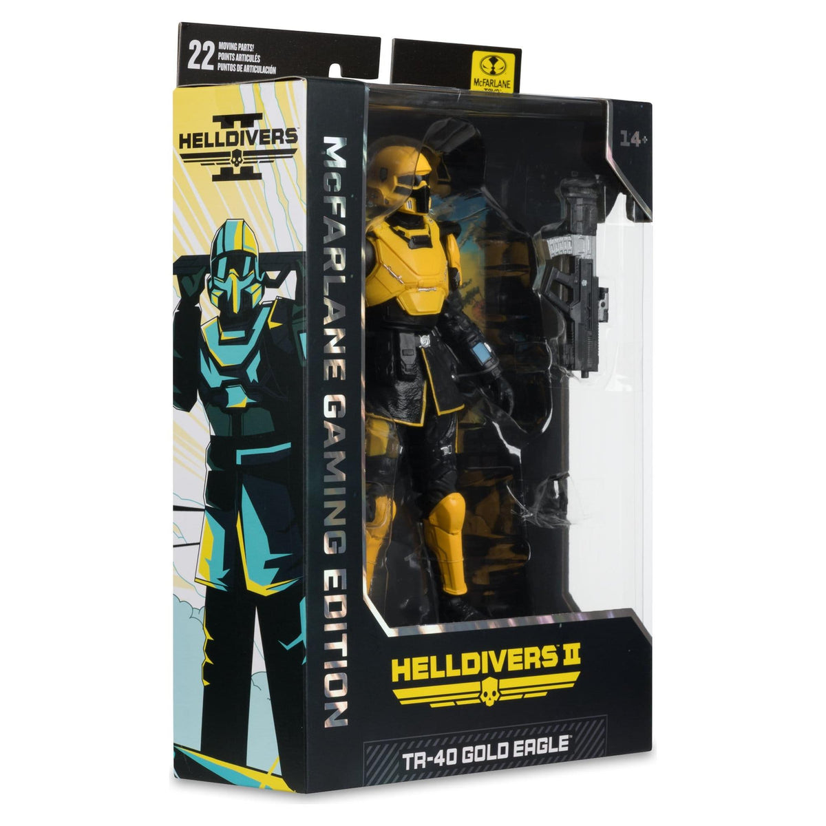 McFarlane Toys Gaming Helldivers 2 TR-40 Gold Eagle Action Figure