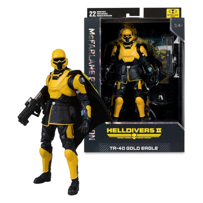 McFarlane Toys Gaming Helldivers 2 TR-40 Gold Eagle Action Figure