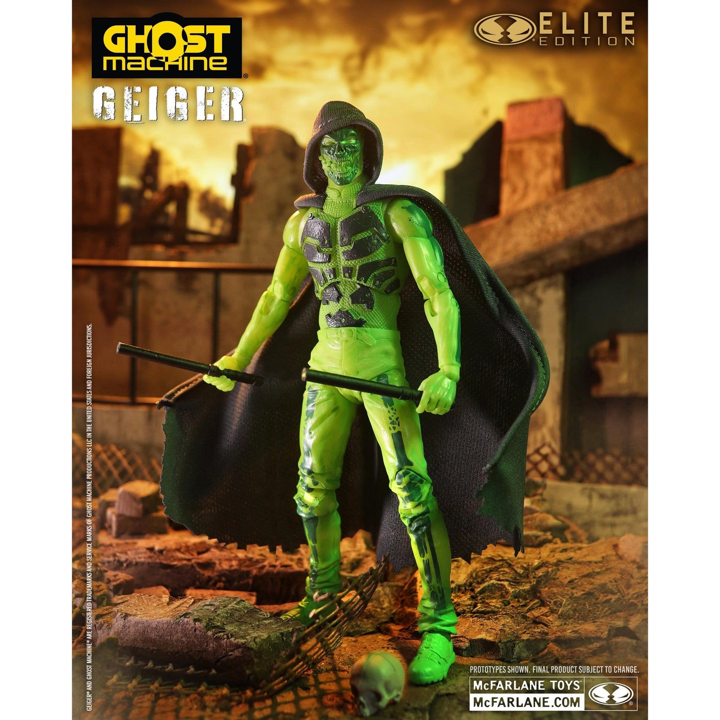 McFarlane Toys Ghost Machine Elite Edition Geiger Deluxe Action Figure PRE-ORDER
