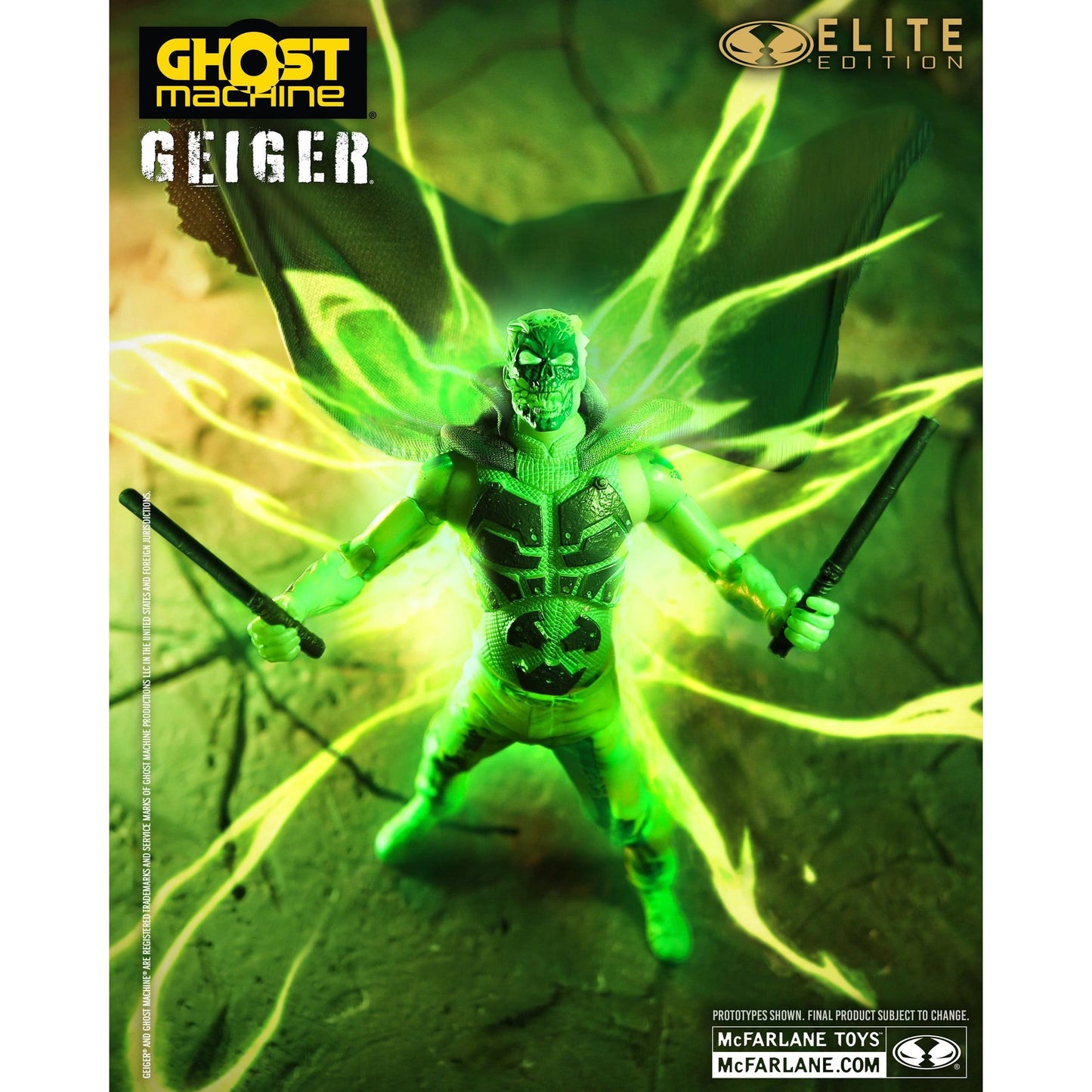 McFarlane Toys Ghost Machine Elite Edition Geiger Deluxe Action Figure PRE-ORDER