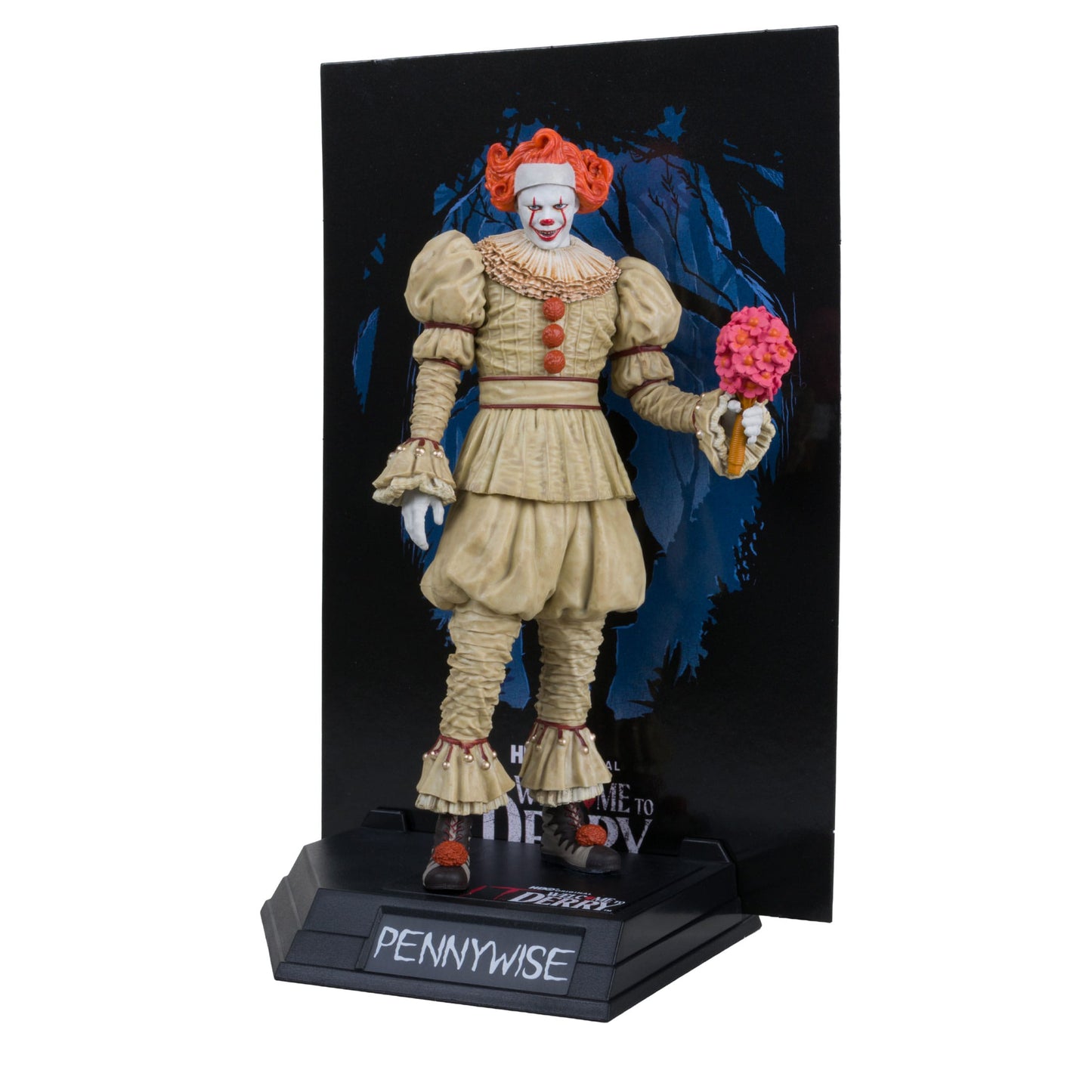 McFarlane Toys IT: Welcome To Derry Movie Maniacs Figure - Pennywise (Flashback) (Gold Label) PRE-ORDER