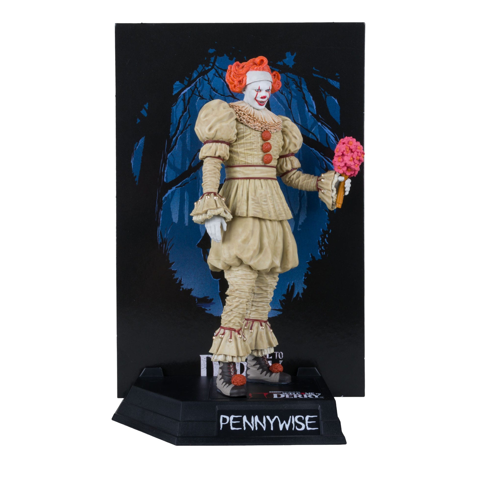 McFarlane Toys IT: Welcome To Derry Movie Maniacs Figure - Pennywise (Flashback) (Gold Label) PRE-ORDER
