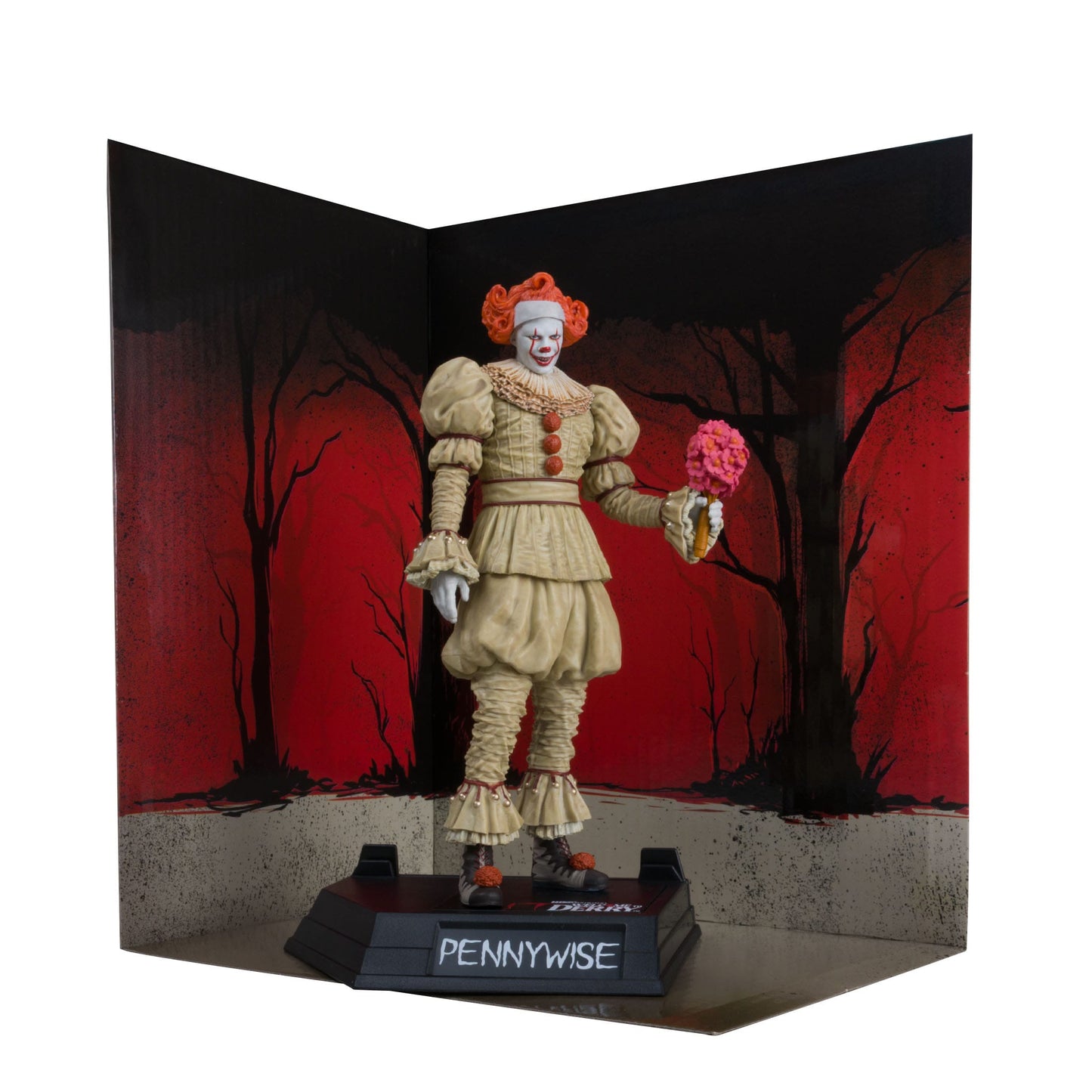 McFarlane Toys IT: Welcome To Derry Movie Maniacs Figure - Pennywise (Flashback) (Gold Label) PRE-ORDER