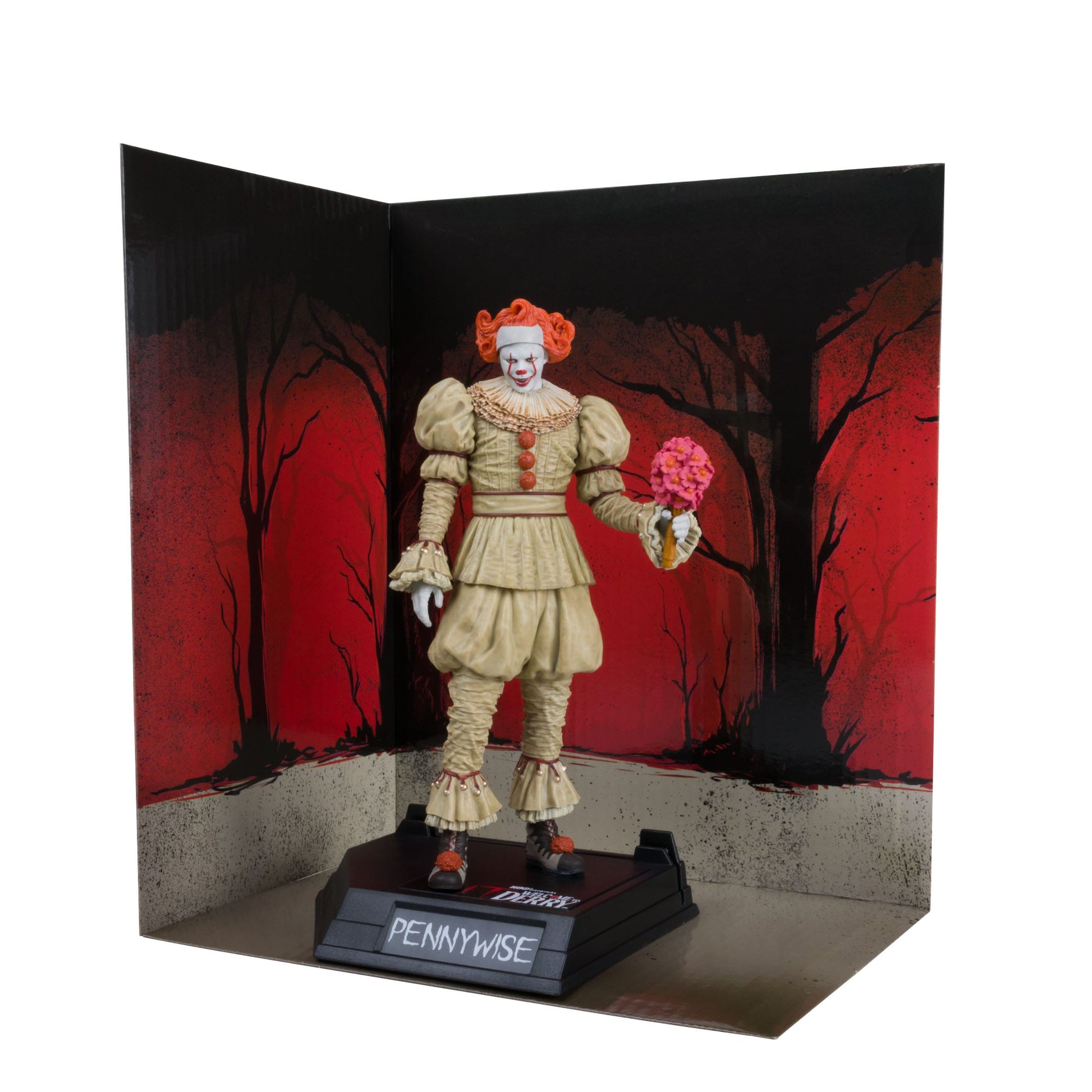 McFarlane Toys IT: Welcome To Derry Movie Maniacs Figure - Pennywise (Flashback) (Gold Label) PRE-ORDER