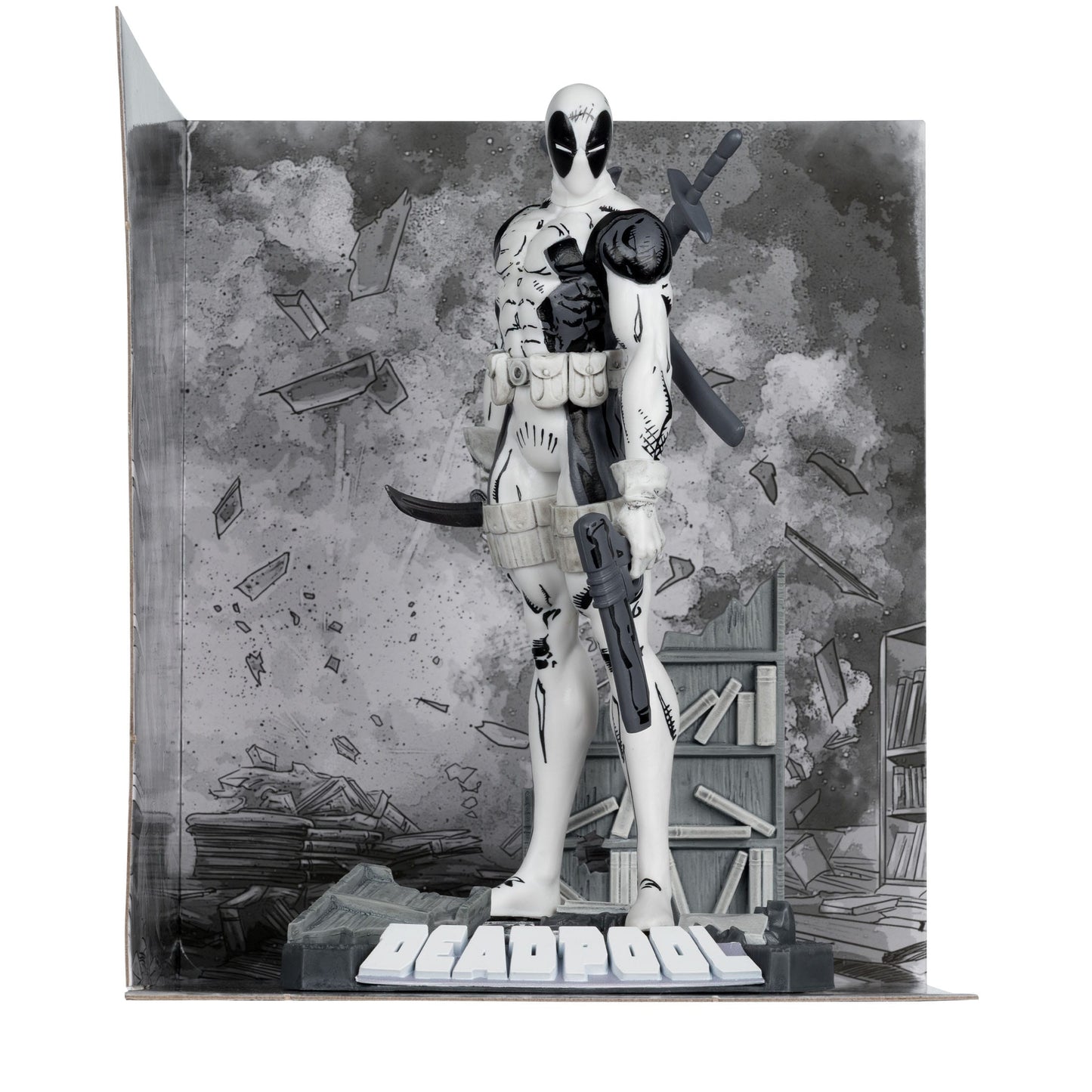 McFarlane Toys Marvel Collection PVC Statue 1/10 - Deadpool (The New Mutants #98) (Line Art) (Gold Label) PRE-ORDER