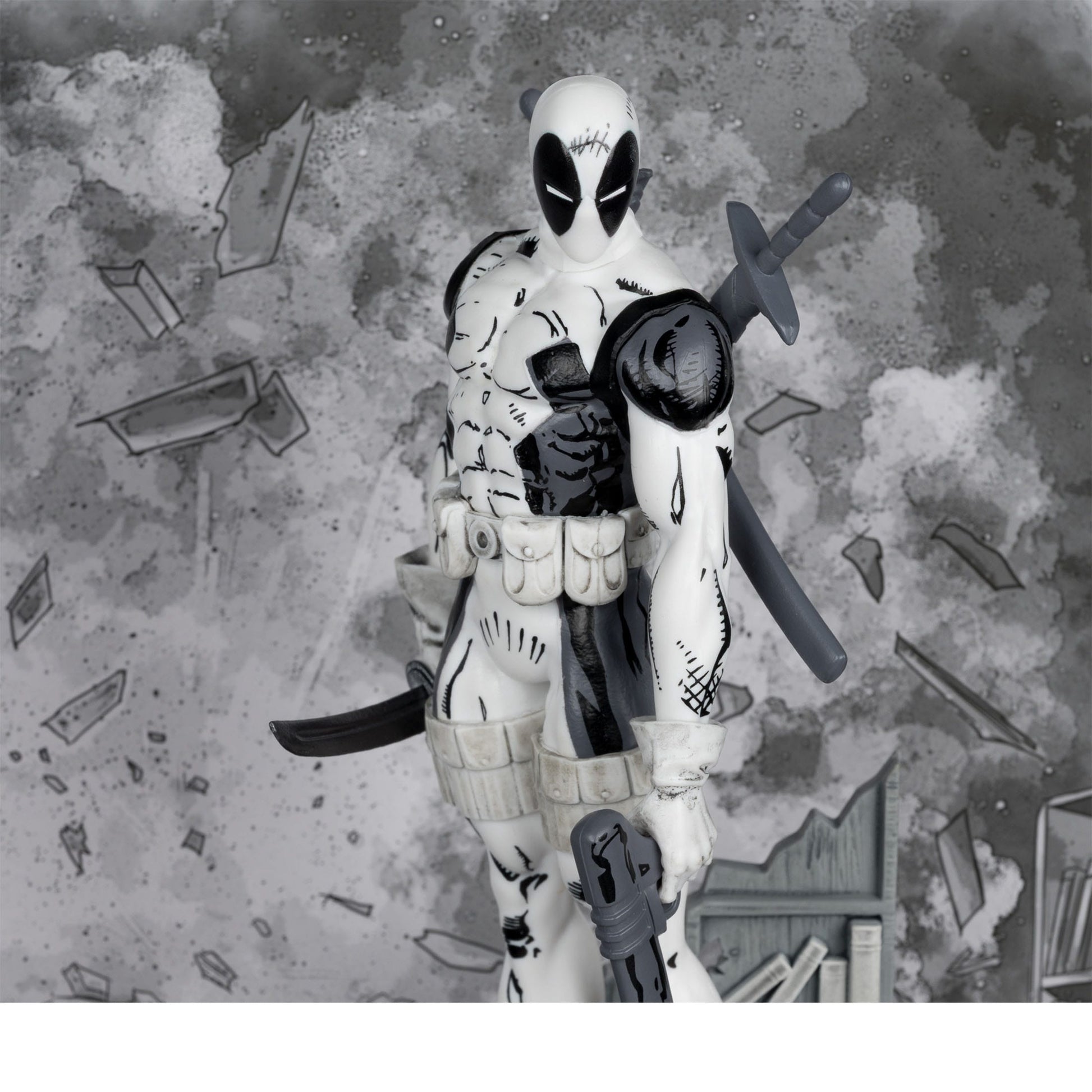 McFarlane Toys Marvel Collection PVC Statue 1/10 - Deadpool (The New Mutants #98) (Line Art) (Gold Label) PRE-ORDER