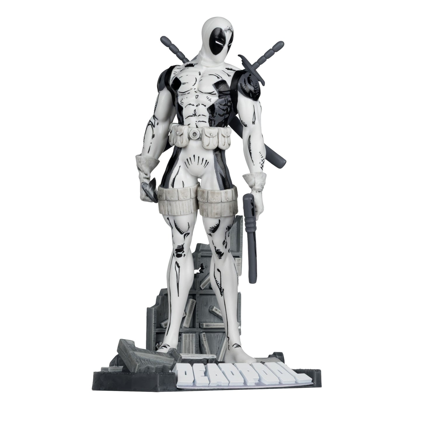 McFarlane Toys Marvel Collection PVC Statue 1/10 - Deadpool (The New Mutants #98) (Line Art) (Gold Label) PRE-ORDER