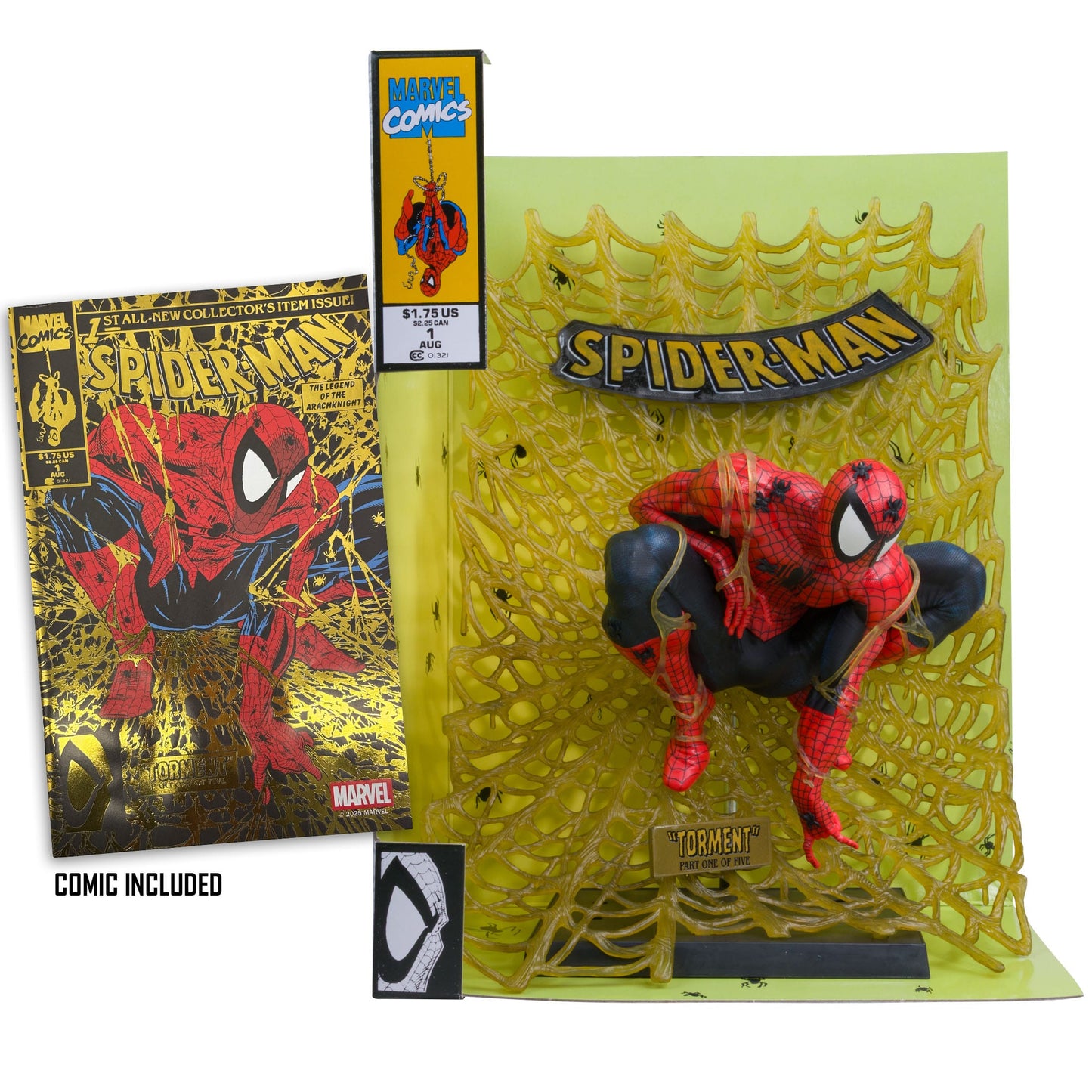 McFarlane Toys Marvel Collection PVC Statue 1/6 Figure - Spider-Man (Spider-Man #1) (Gold Edition) PRE-ORDER