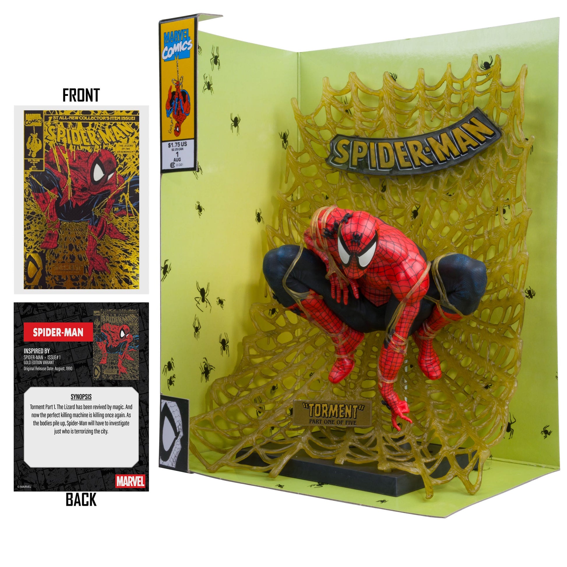 McFarlane Toys Marvel Collection PVC Statue 1/6 Figure - Spider-Man (Spider-Man #1) (Gold Edition) PRE-ORDER