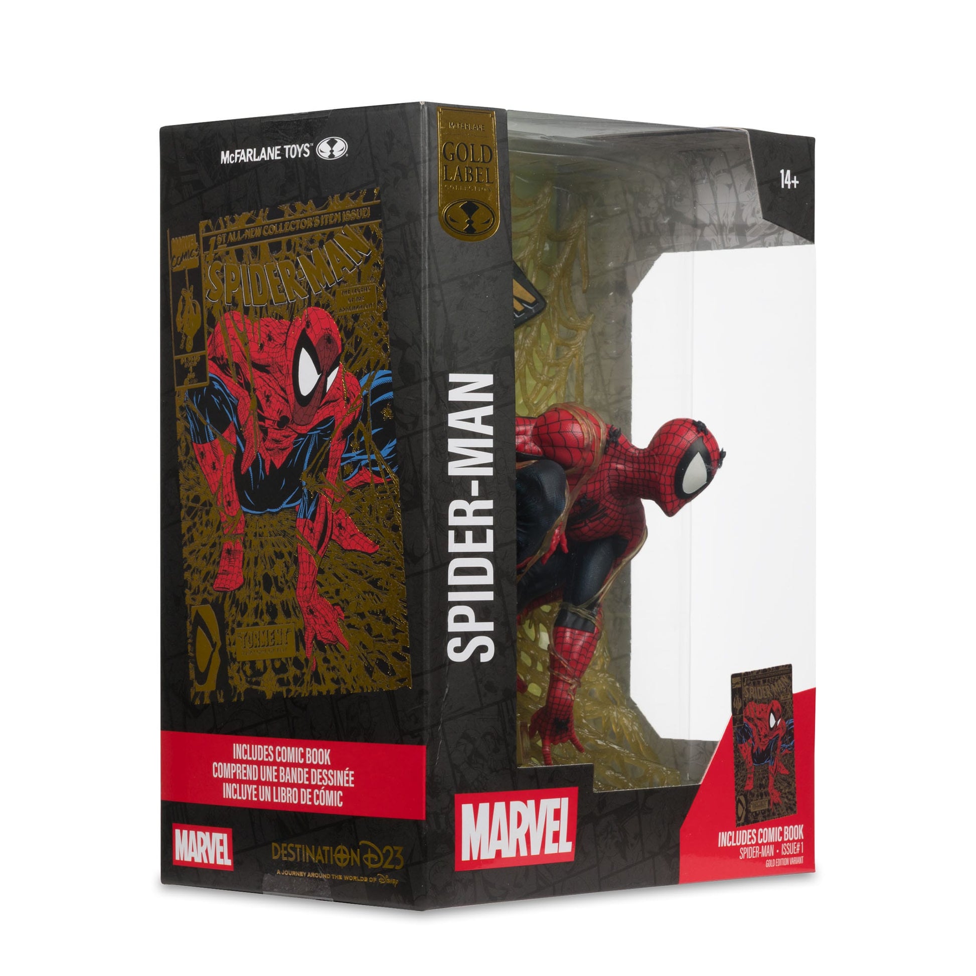 McFarlane Toys Marvel Collection PVC Statue 1/6 Figure - Spider-Man (Spider-Man #1) (Gold Edition) PRE-ORDER