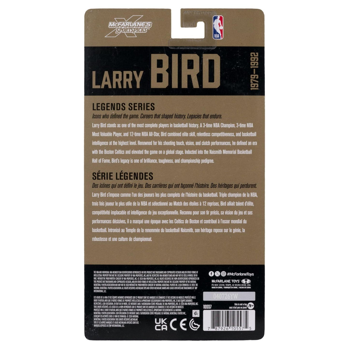 McFarlane Toys NBA Legends Series Larry Bird (Boston Celtics) Action Figure PRE-ORDER